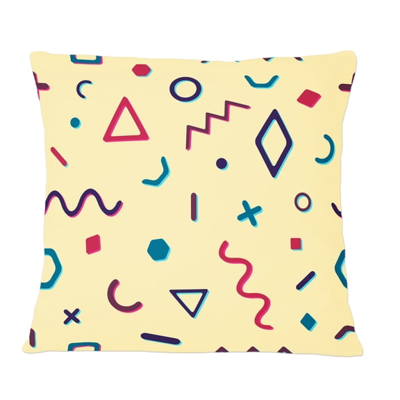 Designart Retro Abstract Pattern Design VI' Mid-Century Modern Throw Pillow - 12x20