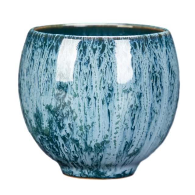 Hermosa taza de té Jianzhan, taza de té glaseada Tianmu, taza de té Kung Fu, taza de té de cerámica, taza de té brillante Tianmu