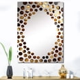 thumbnail image 1 of Designart "Abstract Cubes in Black and Gold III" Abstract Geometric Oversized Wall Mirror - Modern Abstract Living Room Wall Mirror - Multiple Color Options, 1 of 6