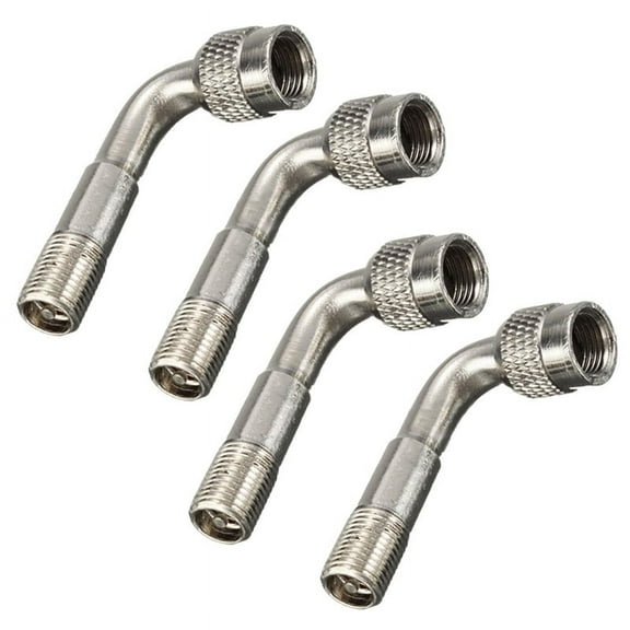 4x Tyre Valve Extension Adaptor Car Tire Stem Extender 90 Degree Angle