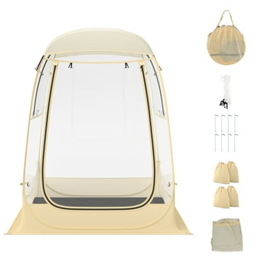 Gymax 4.2 x 4.2 FT Instant Pop up Tent Weatherproof Shelter Sports Tent for 1-2 People