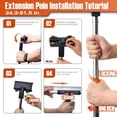thumbnail image 3 of Drywall Skimming Blade Set: 12", 24", & 32" Stainless Steel Blades, 34"-81" Extension Handle, Spare Blades, Roller & Putty Knife with Storage Box, 3 of 15
