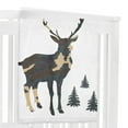 thumbnail image 3 of Sweet Jojo Designs Woodland Camo Green Beige and Black Fleece Milestone Baby Blanket 3 Piece Set, 3 of 6