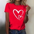 thumbnail image 6 of Puyaiuu Dog Mom Shirts for Women Dog Lover Tshirts Cute Paw Love Heart Print Tee Tops Gift, 6 of 6