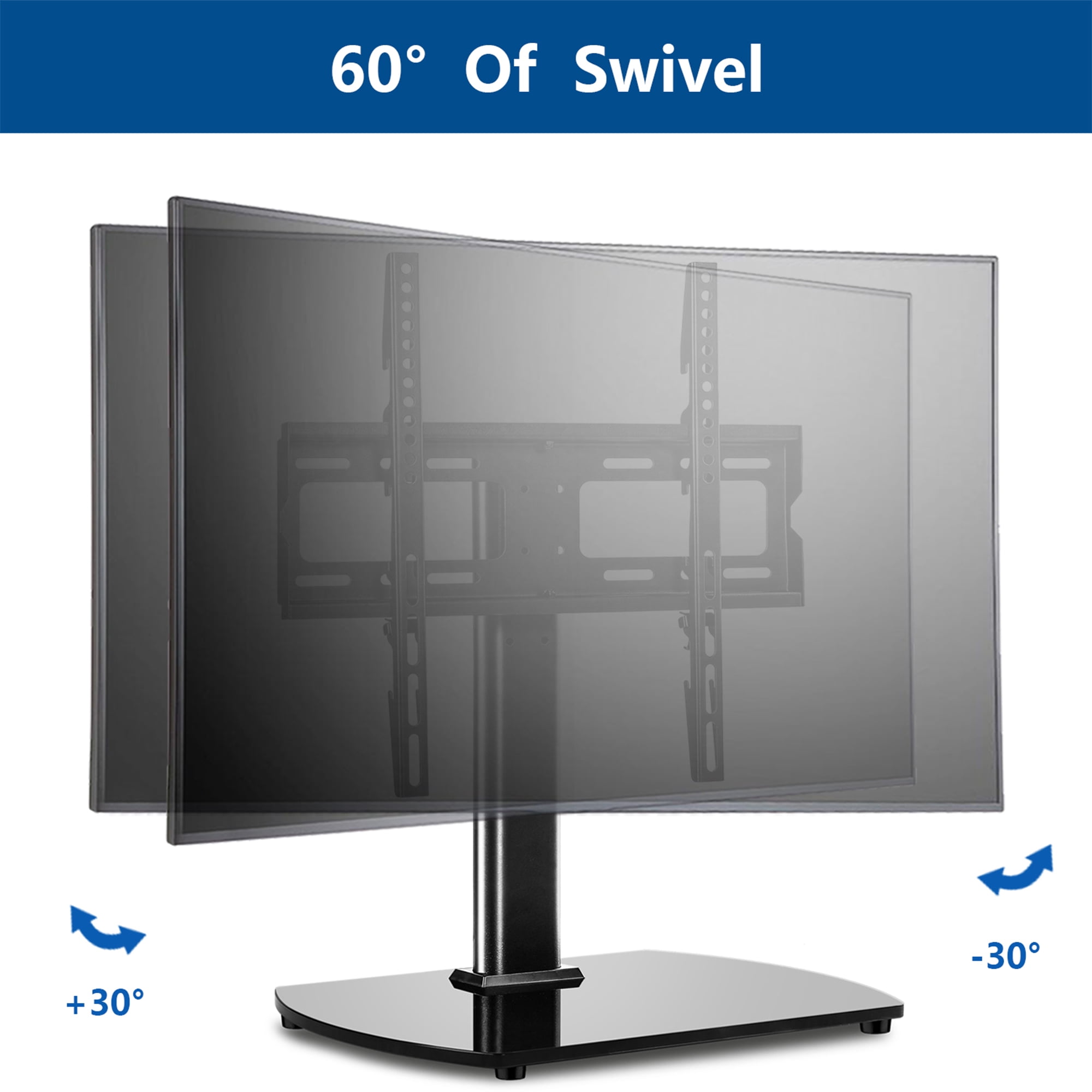 Buy Black Swivel Table Top TV Stand Mount Universal TV Base for 32 to