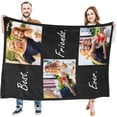 thumbnail image 3 of Personalized Gifts for Mom Dad, Custom Throw Blankets with Photos, Customized Gifts for Women Men Family Friend Girlfriend on Birthday Christmas Mothers Fathers Day Valentines Day, 3 of 6