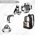 thumbnail image 6 of FKELYI Cartoon Lion Print Clear Backpack for Boys 17 Inch Schoolbag Lightweight Kids Backpacks Transprent Book Bag for Primary School Daypack Rucksack, 6 of 7