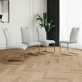 thumbnail image 3 of 6Pcs 4Pcs 2Pcs/Set Modern Dining Chairs with Faux Leather Padded Seat Dining Living Room Chairs Upholstered Chair with gold Metal Legs Design for Kitchen, Living, Bedroom, Dining Room Side Chairs, 3 of 17