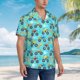 thumbnail image 3 of Fotbe Cartoon Monster Truck Camisa Hawaiana para Hombre Unisex – Camisa Casual de Verano con Botones de Manga Corta de Algodón y Lino,XX-Large, 3 of 7