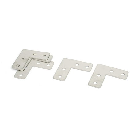 

5pcs Stainless Steel Flat Corner Angle Bracket Repair Fixing Joining Brace Plate