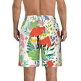 thumbnail image 3 of Kll Mushroom And Frogs Men'S Casual Summer Beach Shorts Hawaiian Shorts With Pockets-3x-Large, 3 of 9