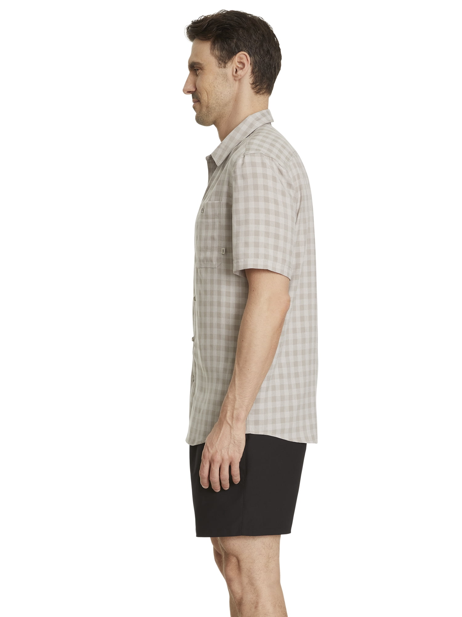 Bass & Co Men's Short Sleeved Plaid Shirt, Sizes S-3XL