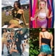thumbnail image 4 of Faldas con borlas de lentejuelas para mujer, bufanda de cadera con flecos Rave para festival, 4 of 4