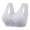 Gray, variant on Under 5 UsYezik No Underwire Bras for Women No Underwire Wireless Bra Front Closure Comfortable Bras Stretch Plus Size Bra Solid Color Bras Gifts for Women Under 10 Dollars