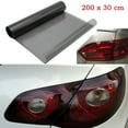 thumbnail image 6 of Light Smoke Black Tint Film 30x200cm Headlights Tail Lights Car Vinyl Wrap Easy Installation Stretchable Water Resistant, 6 of 7