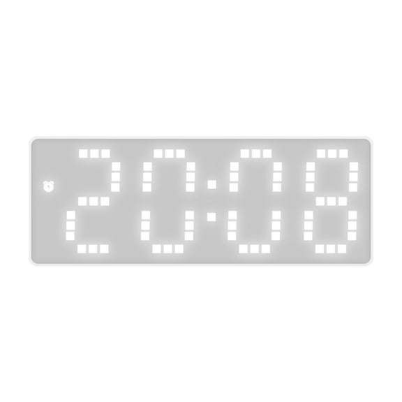 Matoen Small LED Digital Alarm Clock with Snooze, Simple to Operate, Adjustable Alarm Volume, Outlet Powered Compact Clock for Bedrooms, Bedside, Desk, Shelf