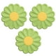 thumbnail image 1 of 3 piezas de almohadilla aislante de flores de margarita, manteles individuales de silicona simples y lindos, posavasos, tapetes antiescaldaduras., 1 of 5
