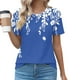 thumbnail image 2 of Tops Cortos para las Mujeres Cuello en V de Moda Casual Manga Corta Primavera Verano Top, Tops de Baile para las Mujeres, 2 of 4