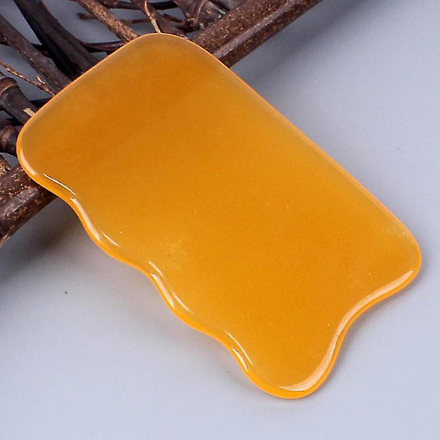 Tablero Guasha de resina Natural, herramienta de masaje, terapia de Spa, cera de abejas Gua Sha Ma