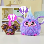 Furby Furblets Chee-Chee Mini Cheetah Friend, Electronic Plush Toys for Girls & Boys, School Backpack Charms, 6+