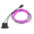 thumbnail image 1 of 1 Metro/3pies Coche Interior USB EL Cable Tira Púrpura Fría Luces Juego, 1 of 1