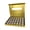 Gold, variant on Yihuala Miniature Aluminum Jewelry Storage Box Interlockings Design Box Nails Art Container With Anti Slip Foam Nails Art Case