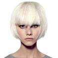 thumbnail image 2 of Las mujeres de pelo corto realista Cool Handsome Peluca Peluca de moda del pelo de las niñas peluca blanca, 2 of 5