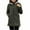 Army Green Clothes for Womens, variant on Warm Quilted Jackets for Women Sherpa Plush Lined Long Sleeve Hooded Parka Button Thickened Windbreaker Coat Plus Size Loose Casual Outerwear Winter Ladies Soft Jackets Gray L