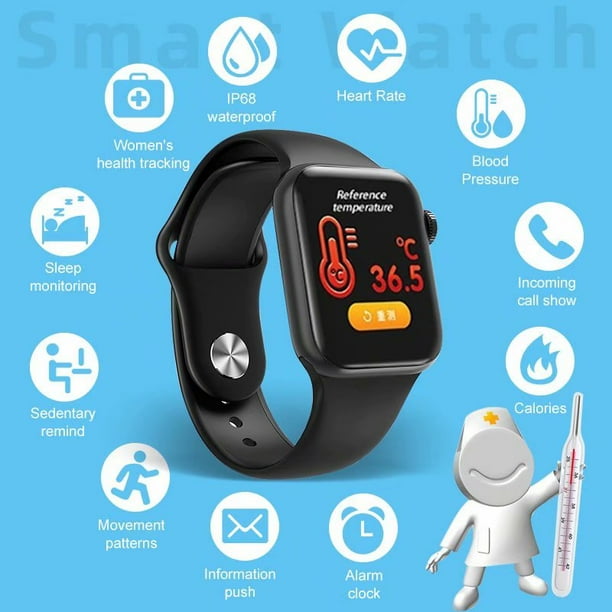 W58 Pro IWO 13 MAX Smart Watch 24Hour Body Temperature Monitoring