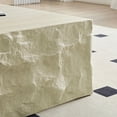 thumbnail image 3 of LiviNest Stone-Look Coffee Table for Living Room: 35.43" Square Center Table - No Assembly Required for Apartment & Office - Imitation Stone Fiberglass Modern Design, 3 of 6