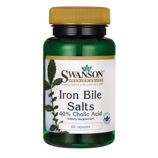 Swanson Iron Bile Salts 60 Caps Walmart Com