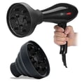 thumbnail image 1 of Universal Collapsible Hair Dryer Diffuser Attachment- Salon Grade Tool, 1 of 5