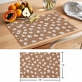 thumbnail image 6 of Maple Leaf Placemats Set of 12 Retro Fall Dark Beige Autumn Leaves Place Mats Indoor Wipeable Table Mats Washable Cloth Dining Table Placemats for Kitchen Holiday Party Home Decor 13x19 Inch, 6 of 9