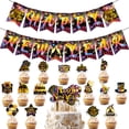 thumbnail image 2 of Happy New Year Party Decoration 2025 New Year’s Eve Party Decorations Supplies Include Banner Cake Topper Cupcake Toppers, 2 of 8