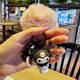 thumbnail image 1 of Lindo dibujo animado de silicona Kuromi Hello Kitty canela perro pingüino pudín perro bola con pelo llavero para mujer bolso Coche, 1 of 4