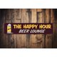 thumbnail image 1 of (Metal de aluminio) Letrero de cerveza Happy Hour Letrero para bar de cerveza Letrero para amantes de la cerveza para hombre Bar de cerveza Man Cave Bar Decoración de bar Bar de cerveza Man Cave, 1 of 4