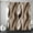 Brown, variant on Modern abstract gray and brown striped shower curtain set bathroom with hooks, 72x72 inches