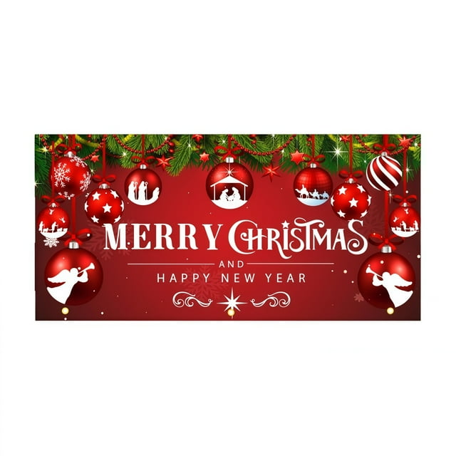zhangmingg Banner for Festive Home Create Warm Holiday with Decorative Banner