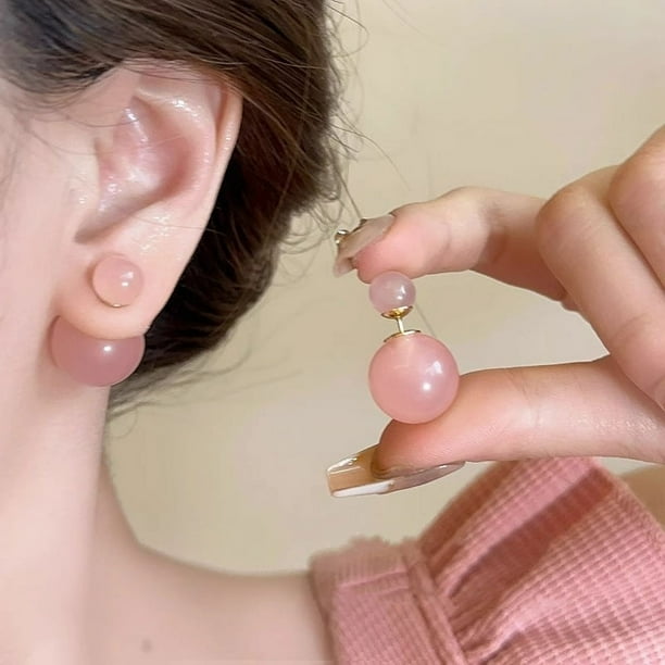 Exquisitos pendientes de perlas con lazo de diamantes de estilo japonés y coreano para mujer, pendientes de aguja de plata modernos y sencillos.