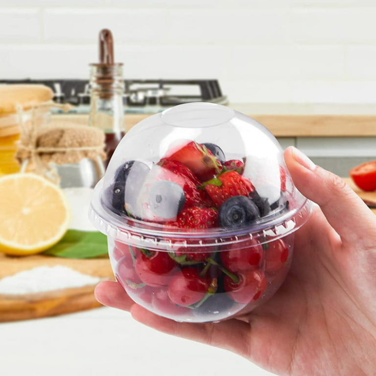 Solut 04629-0200 10 1/4 Clear Round Low Dome To-Go Plate Lid - 200/Case