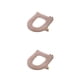 thumbnail image 3 of Asiento de inodoro Inteprter Tamaño compacto Diseño grueso Calentador de invierno Transpirable Lavable Correa autoadhesiva Cubierta de inodoros Beige 2piezas, 3 of 6