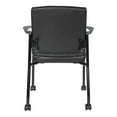 thumbnail image 4 of Guest Chair with Black Faux Leather and Black Frame, 4 of 5