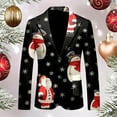 thumbnail image 2 of ANINEO Men Christmas Personality Printed Loose Casual Fashion Suit Jacket Blazers Coats Long Sleeve Male Outwear, 2 of 3
