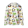 thumbnail image 1 of Balery Penguins On The Beach Sudadera ligera de manga larga con capucha y protección solar UPF 50+ para hombre y mujer, ideal para pesca y running-X-Large, 1 of 7