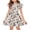 Beige, variant on Girls Easter Dress with Flutter Sleeves, A-Line T-Shirt Style Summer Party Dress, Lightweight & Comfortable Easter Dress for Kids,Light Blue 110