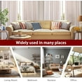 thumbnail image 6 of DriftAway Farmhouse Linen Blend Curtains 84 Inches Long for Living Room Vertical Striped Printed Drapes Grommet Top Light Filtering Curtain Linen Textured Panels for Bedroom 2 Panels W52 x L84 Red, 6 of 7