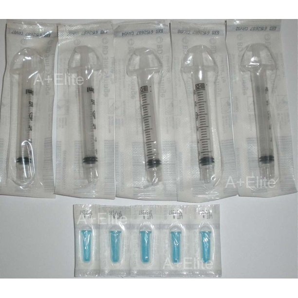 Bd Oral Liquid Medication Medicine Dose Dispenser Clear 5 Pk 3cc 3ml Sterile Walmart Com