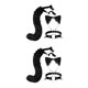 thumbnail image 4 of Qarigey 3x conjunto de orejas y cola de zorro de peluche para mujeres y niñas, conjunto de gargantilla con cuello y cuello Type1, 4 of 6