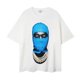 thumbnail image 1 of Camiseta para Hombre 2024 Camiseta para Hombre Carta enmascarada Estampado para Hombre Casual Manga Corta Algodón Suelto Manga Corta Top, 1 of 5