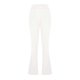 thumbnail image 4 of Pantalones acampanados de cintura alta para mujer - Color liso y corte ajustado - Pantalones deportivos informales - Combinables con todo, 4 of 5